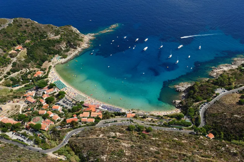Cavoli beach on Elba Island in Tuscany