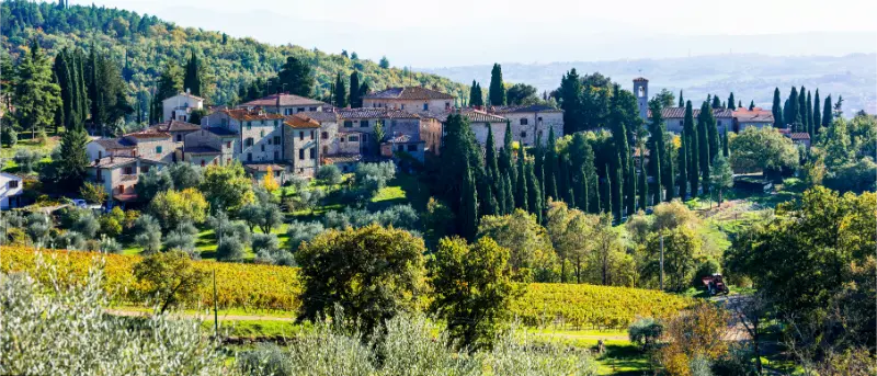 Chianti Vineyards And Villages Tuscany