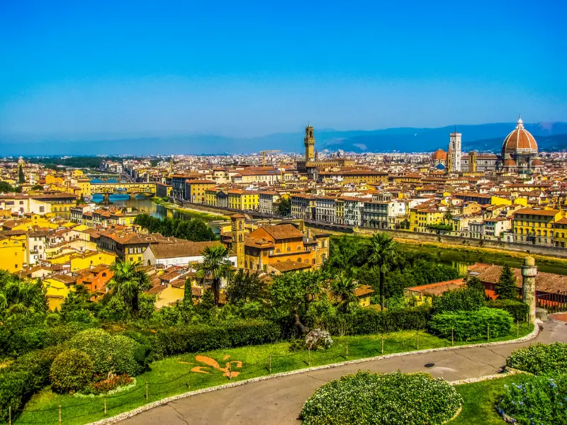 Florence skyline and Renaissance cityscape in Tuscany