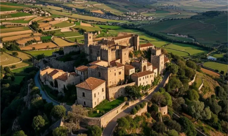 Hilltop Castle In Tuscany