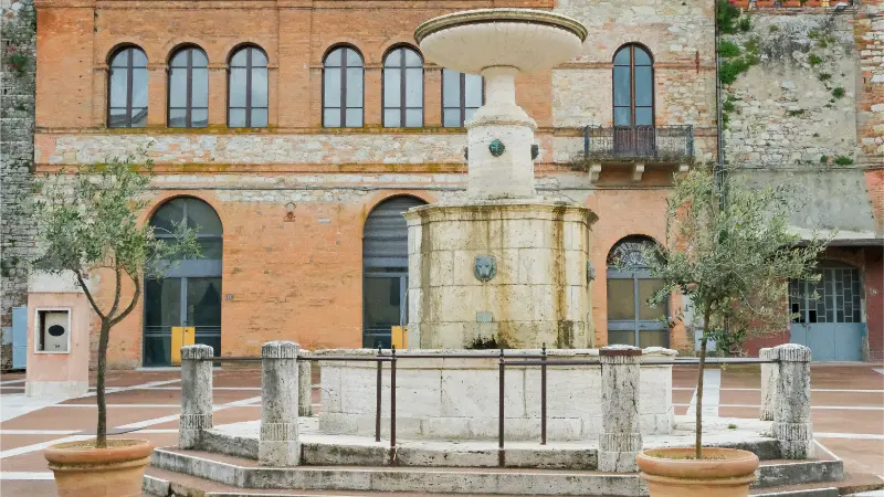 Main Square Castelnuovo Berardenga Siena Tuscany