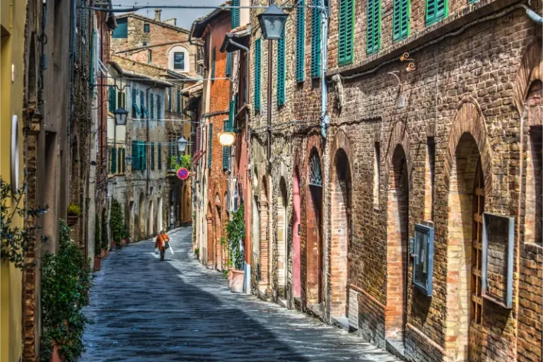 Medieval Street In Tuscany