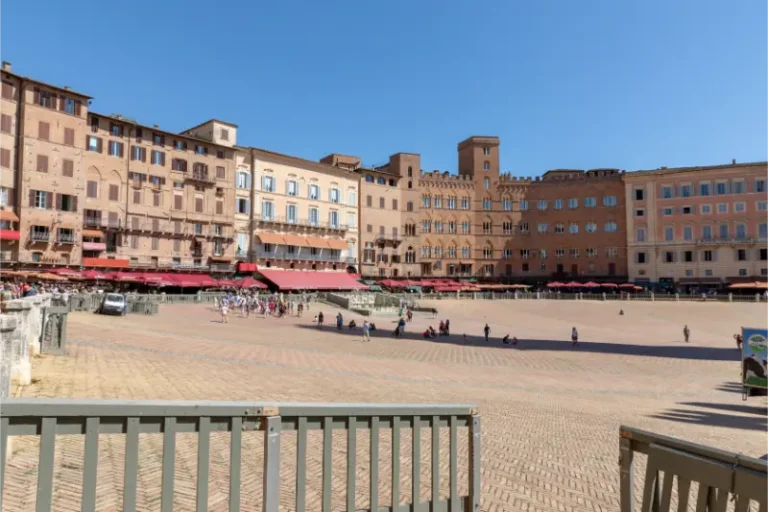 Piazza Del Campo Siena Panoramic View Tuscany