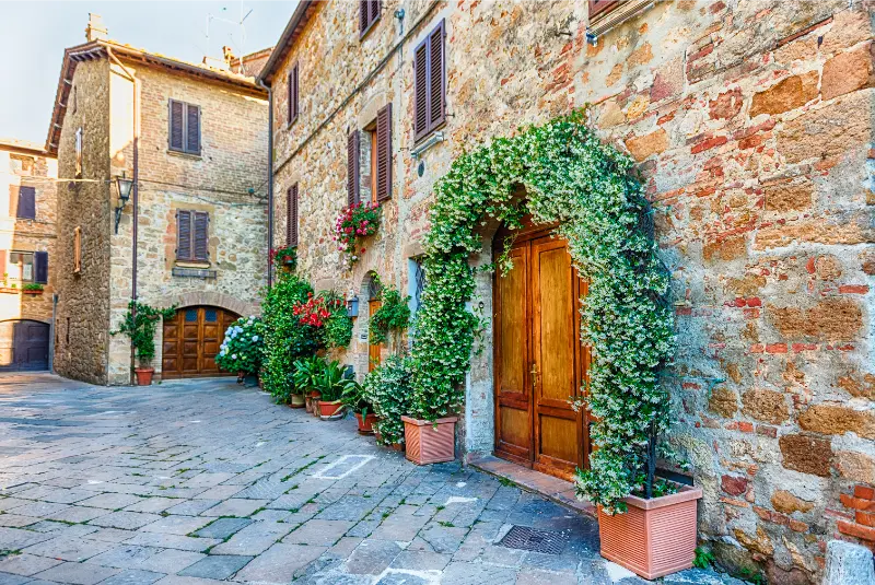 Pienza Medieval Streets Tuscany